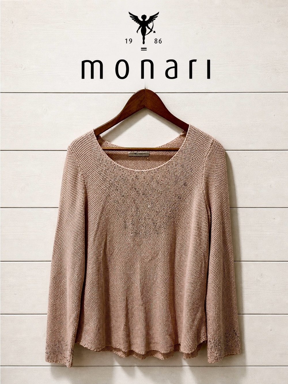 Monari pink & silver spring knit size 10